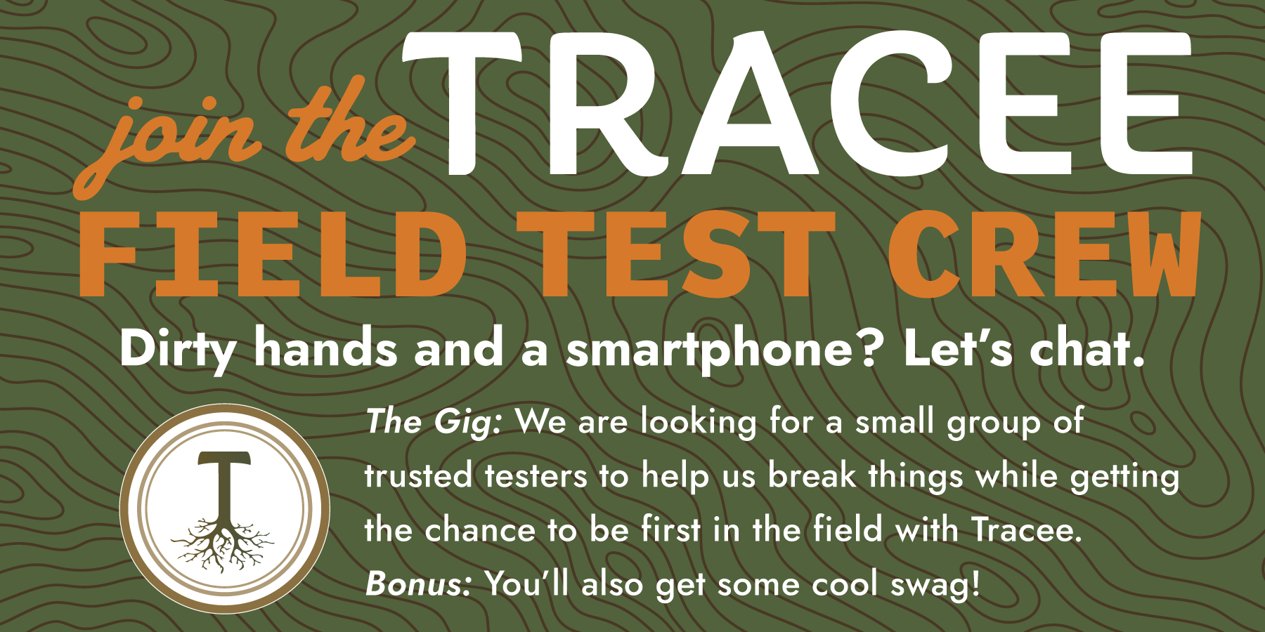 Tracee field testing graphic