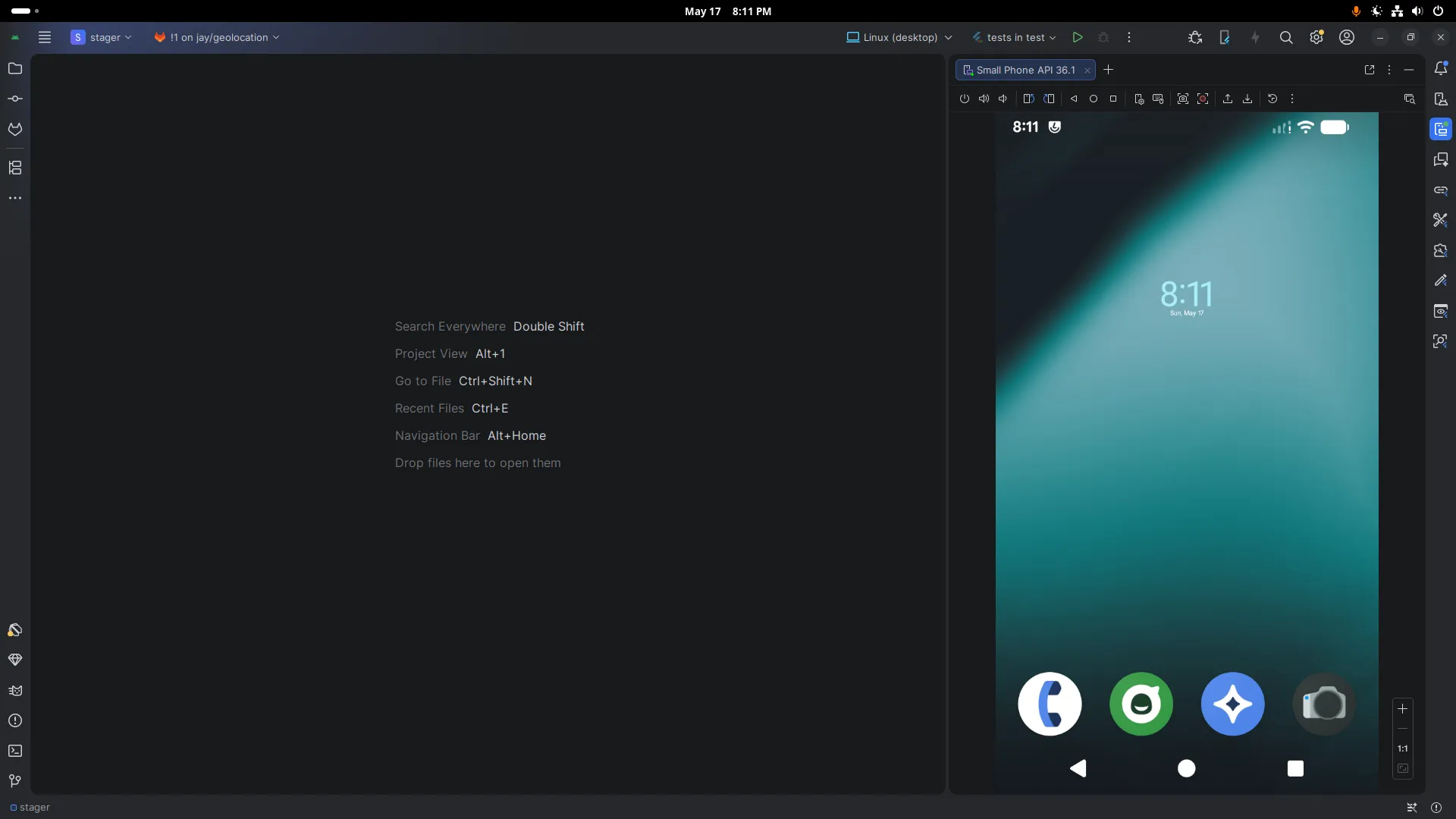 Lineage 23 in Android Studio.