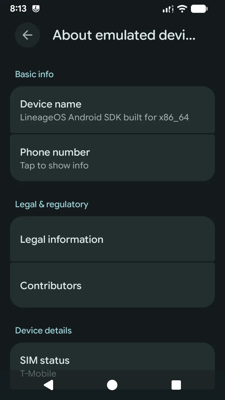 Lineage Settings.
